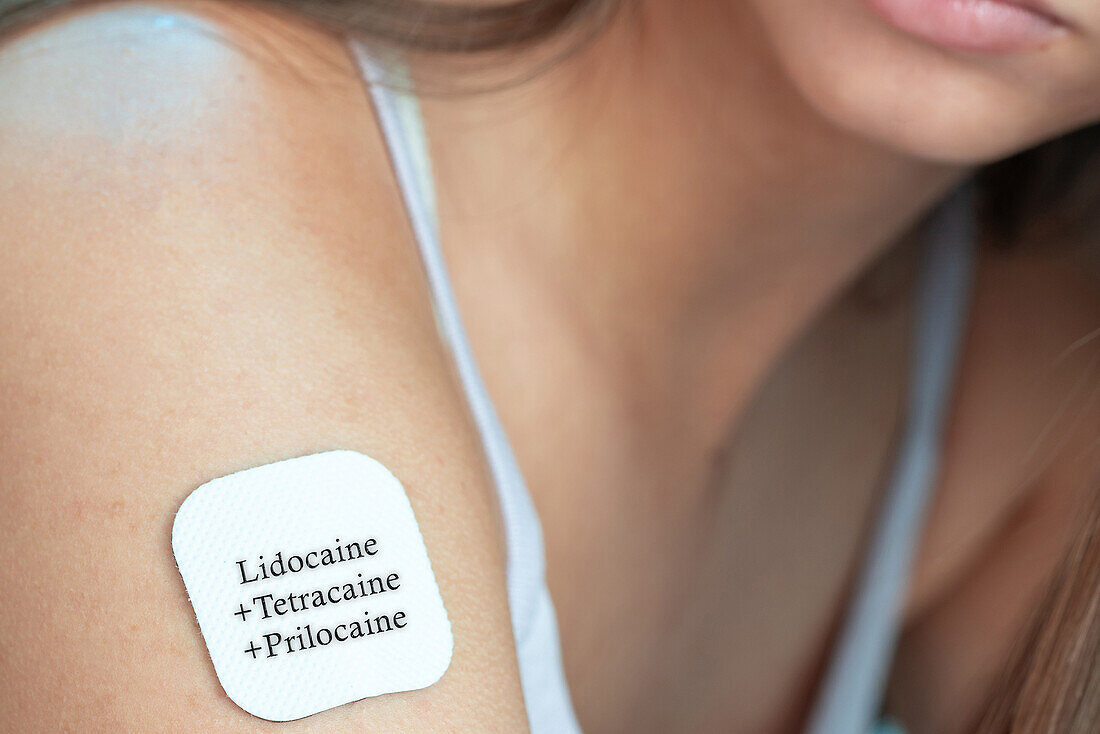 Lidocaine and tetracaine and prilocaine patch, conceptual image