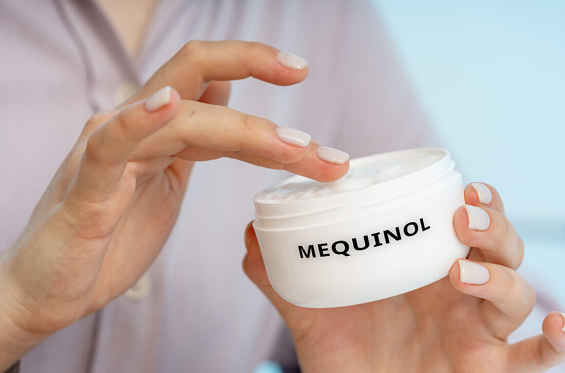 Mequinol medical cream, conceptual image
