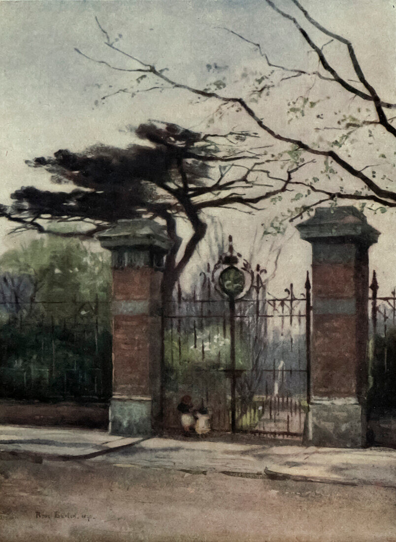 Entrance to The Apothecaries' Garden, illustration