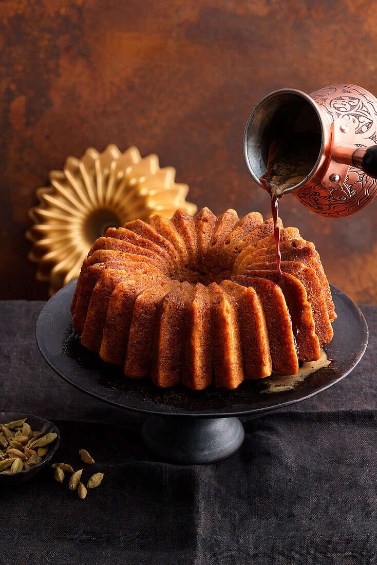 Oriental coffee cake