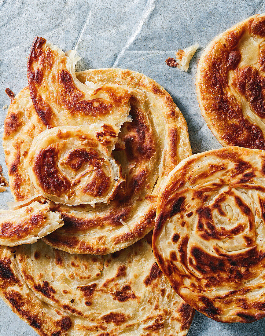 Malaysian roti canai