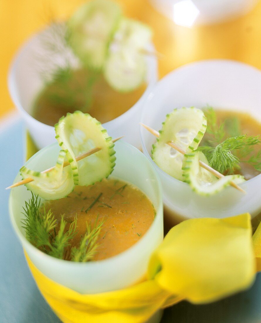 Dill-Gemüse-Drink (mit Gurken-,Tomaten-,Karottensaft)