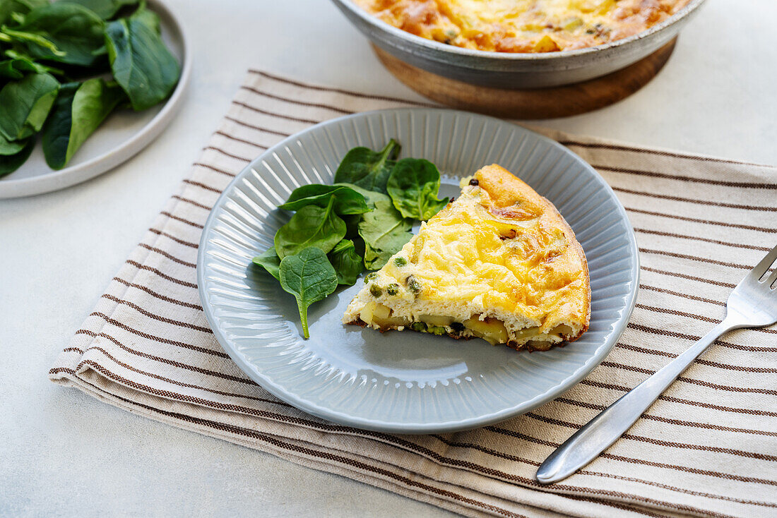 Frittata mit Spinat