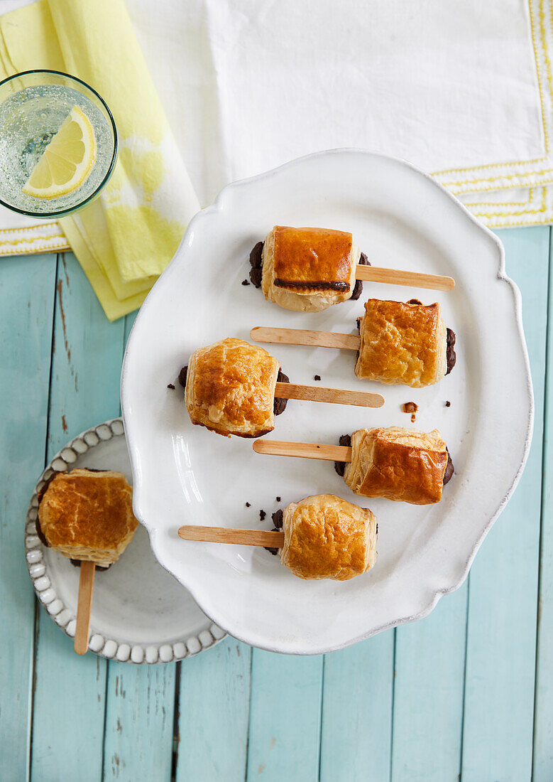 Mini-Pain au chocolat am Stiel