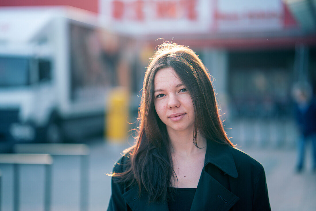 Portrait of teenage girl