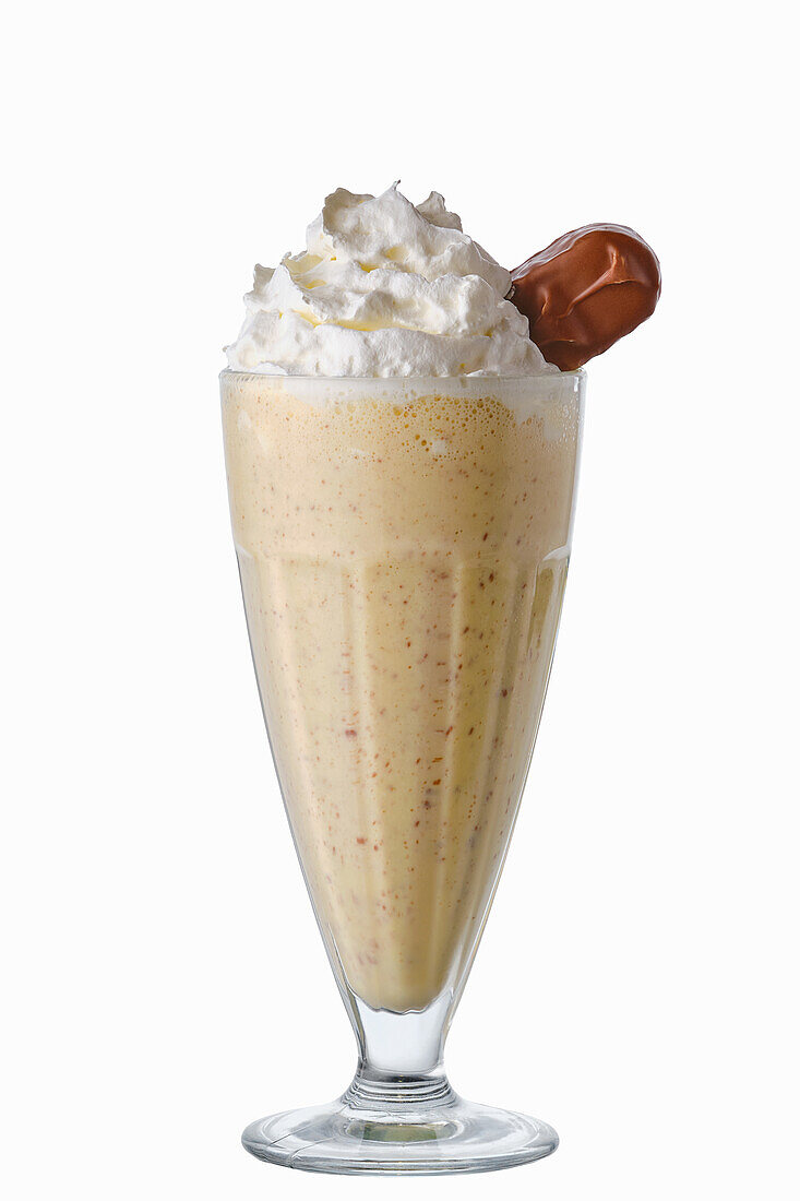 Nut milkshake with cream