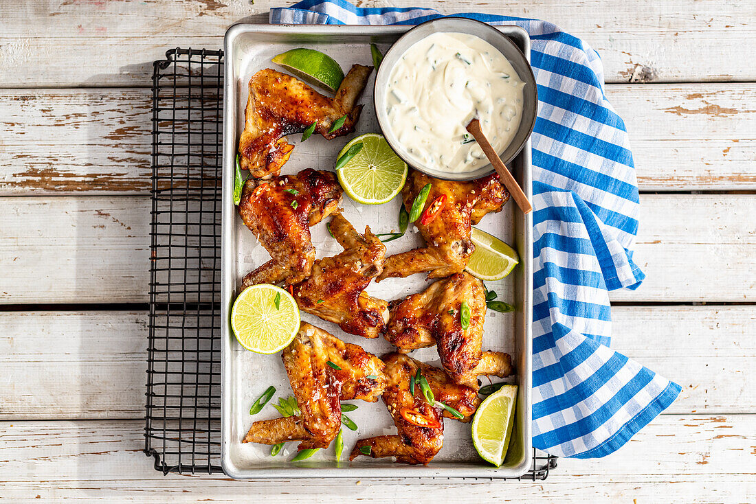 Spicy lemon chicken wings