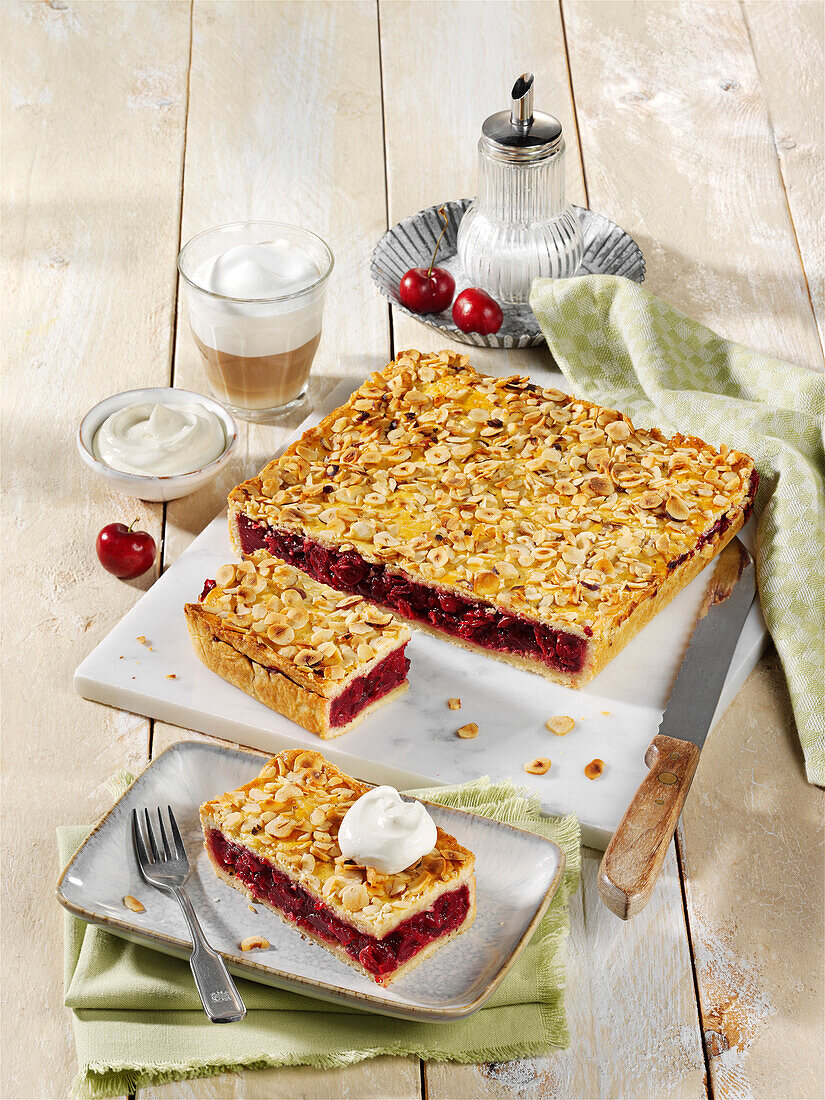  Nut-cherry cake, cake, cherries 