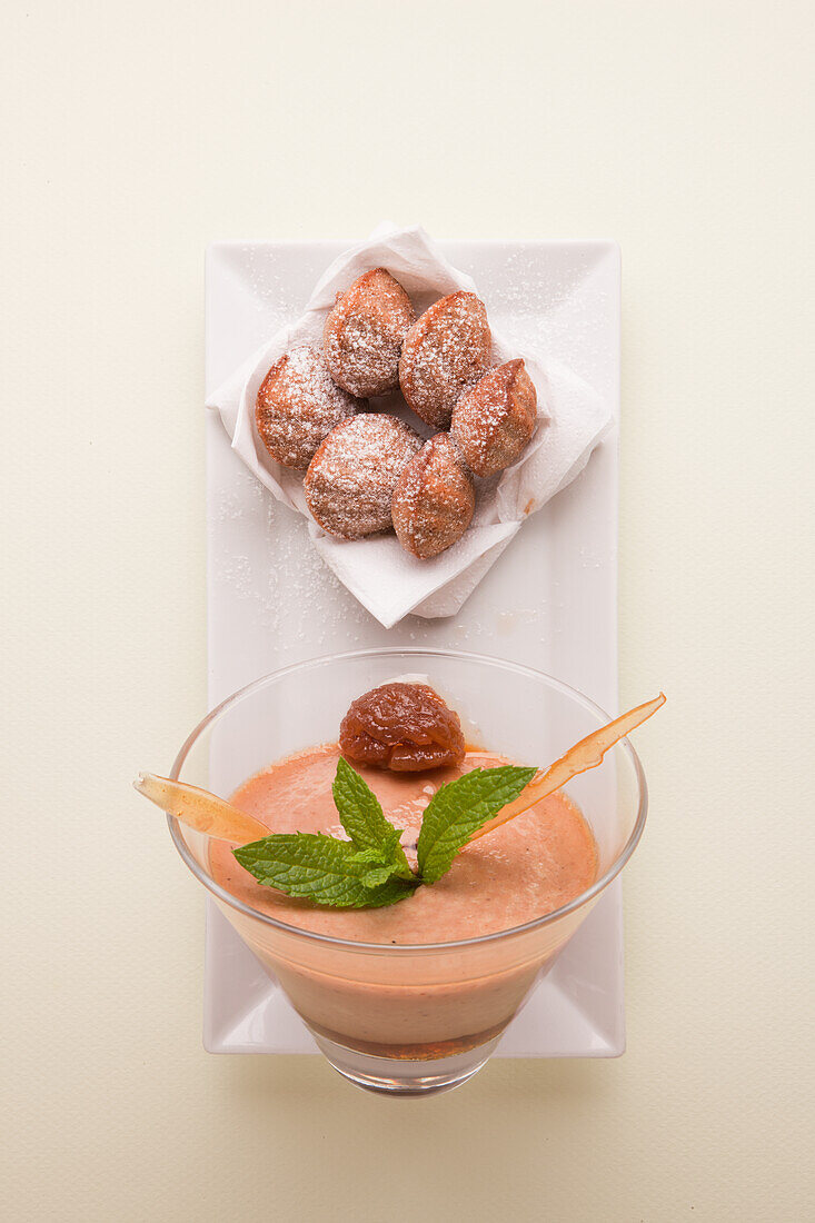 Kastaniencreme mit Madeleines