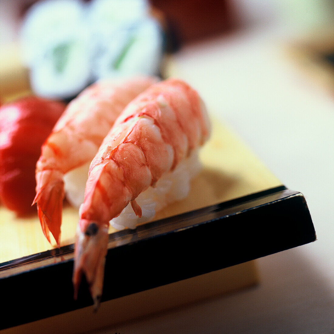 Nigiri with prawns