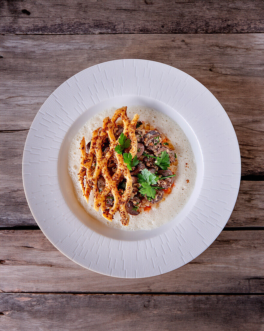 Schnecken mit knuspriger Kruste und Kräutern