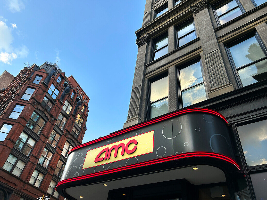 AMC-Kino, Gebäudeaußenseite, New York City, New York, USA