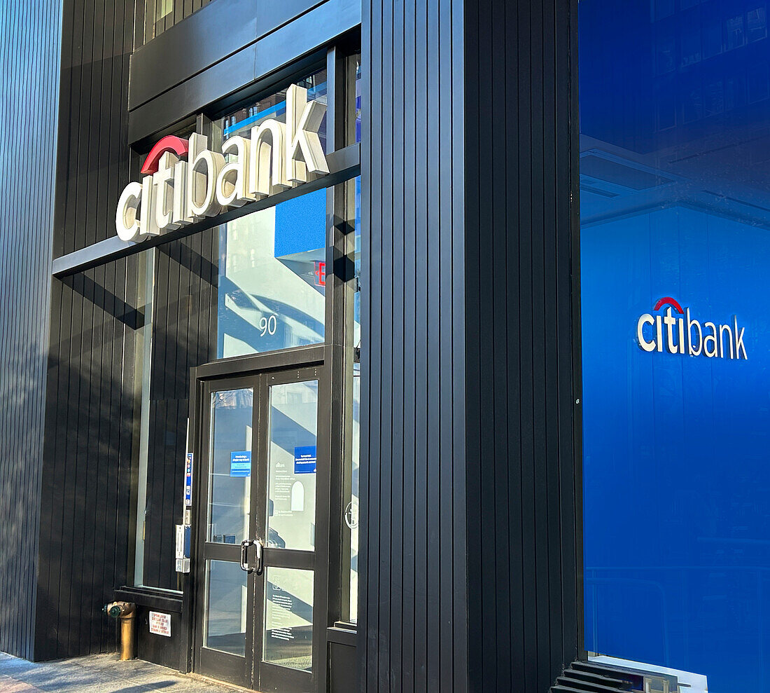 Citibank branch office, New York City, New York, USA