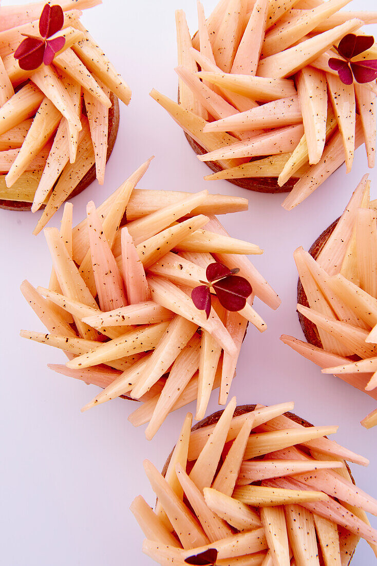 Rhubarb tartlets