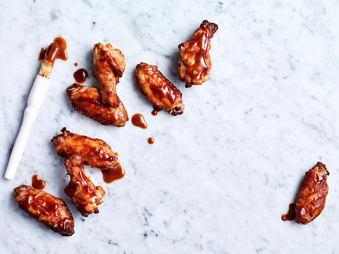 BBQ bourbon chicken wing