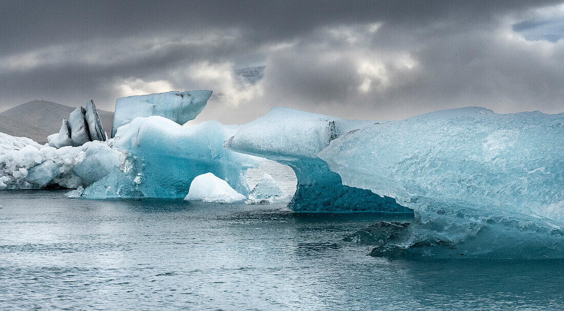 Island. Gletscherlagune Jokulsarlon.