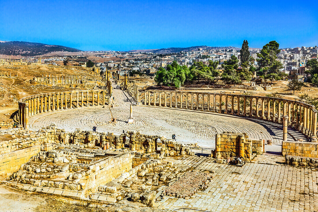 Ancient Roman City, Jerash, Jordan. Jerash from 300 BC to 600 AD