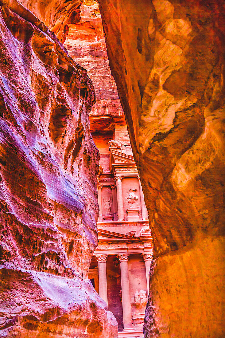 Petra, Jordan. Built by Nabataeans in 100 BC.