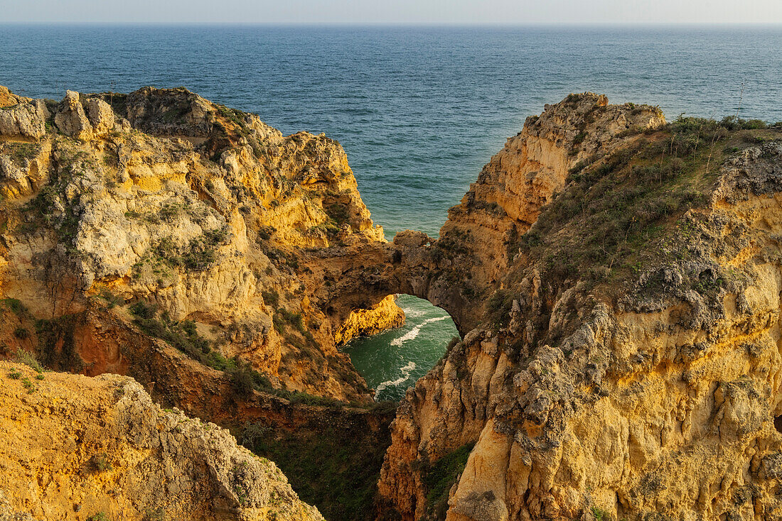 Dramatic Cliffs along the coast at Ponta da Piedade in Lagos, Portugal