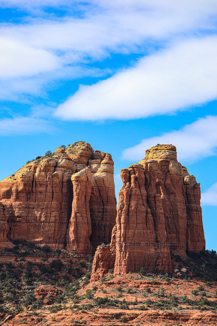 Sedona, Arizona, USA. Cathedral Rock, red rock formations