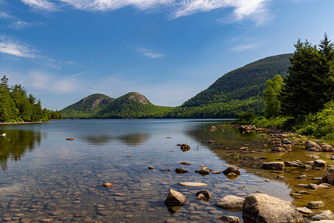 Jordan Pond in Acadia National Park, Maine, USA