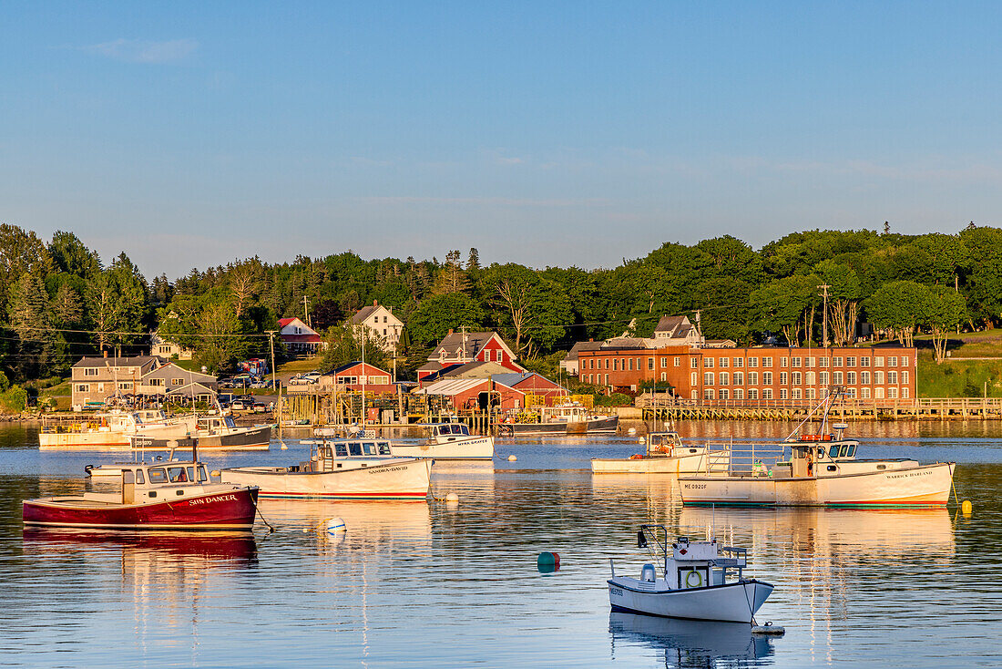 Fischerboote im Hafen von Bernard, Maine, USA