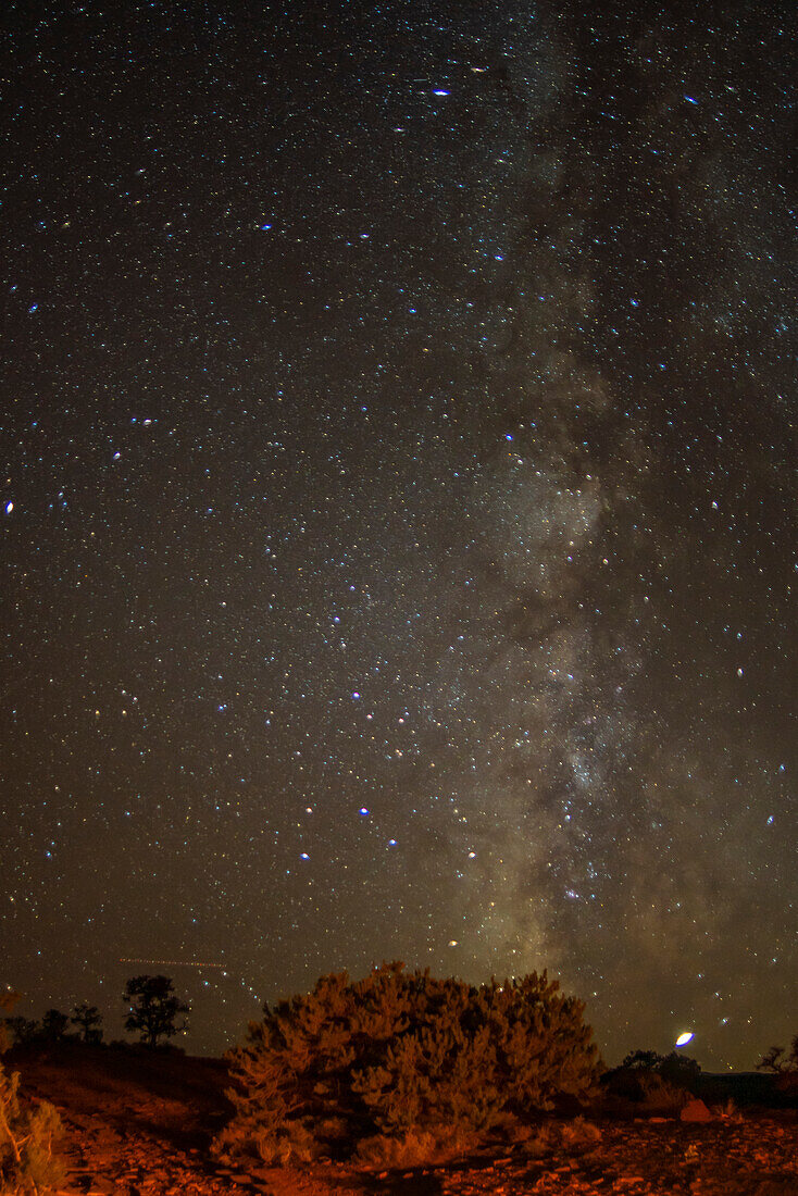 USA, Utah, Capitol Reef National Park. Milchstraßen-Galaxie.