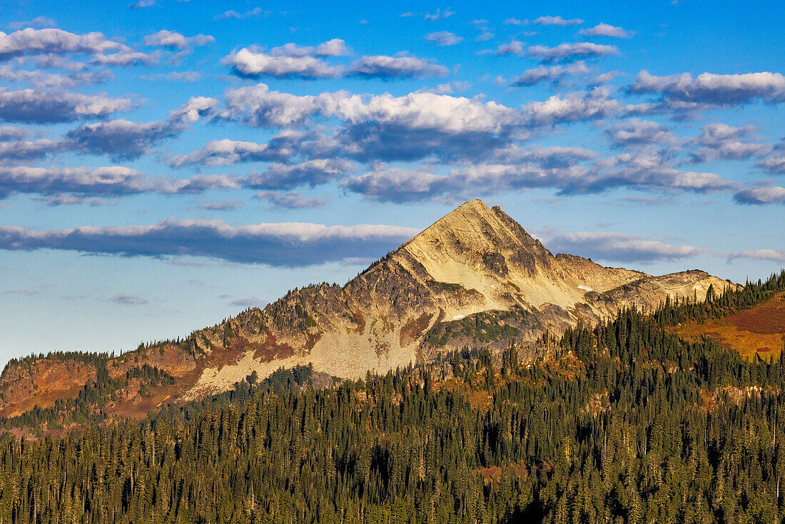 Pyramid Peak in Mount Rainier National Park, Washington State, USA