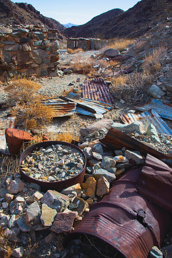 Brooklyn Mine Road, Old Dale Bergbaurevier, Mojave-Wüste, Kalifornien