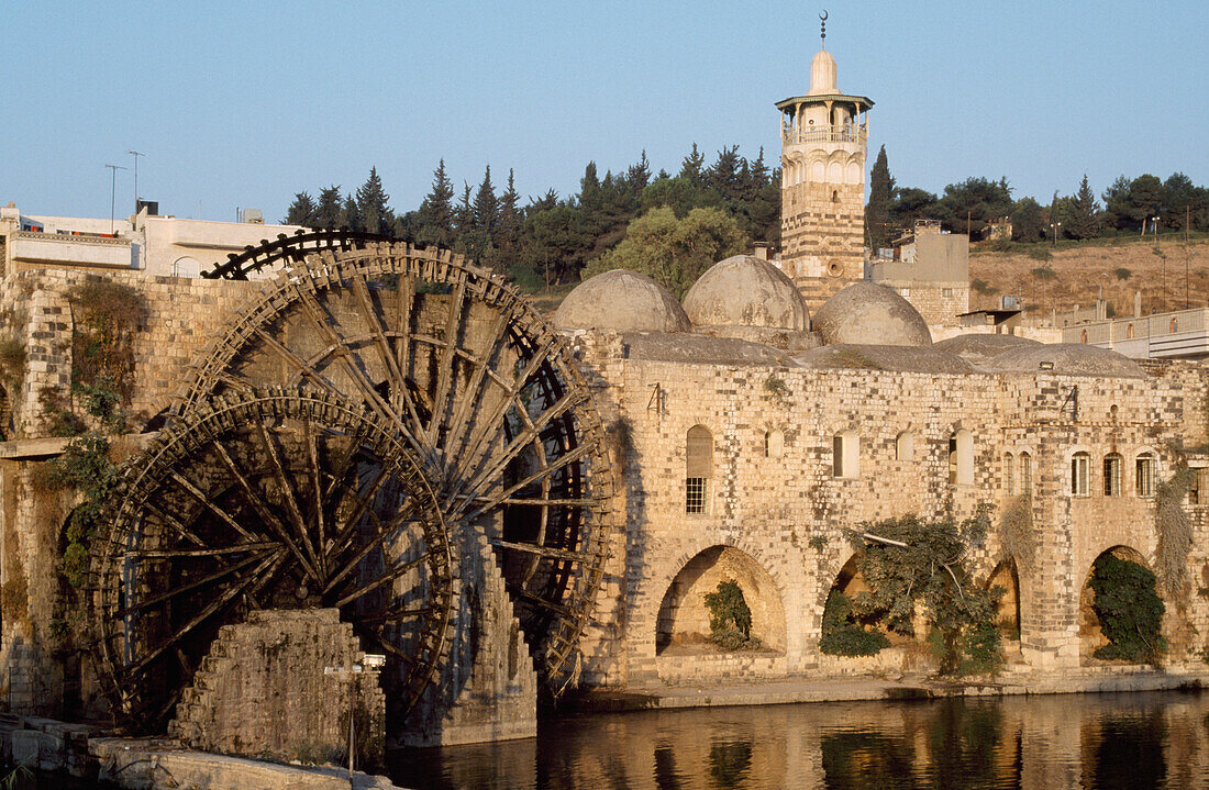 Historic waterwheels (Norias), Syria