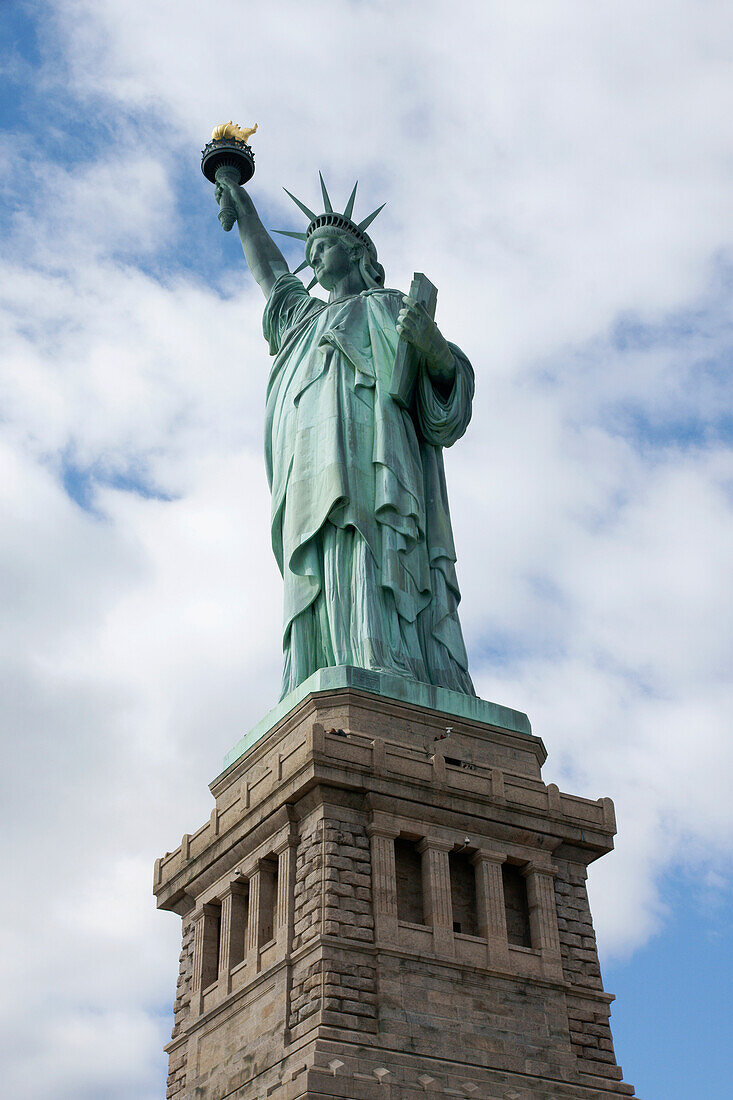 Die Freiheitsstatue auf Liberty Island