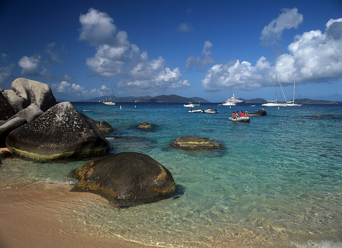 Virgin Gorda Yachts At The Baths.