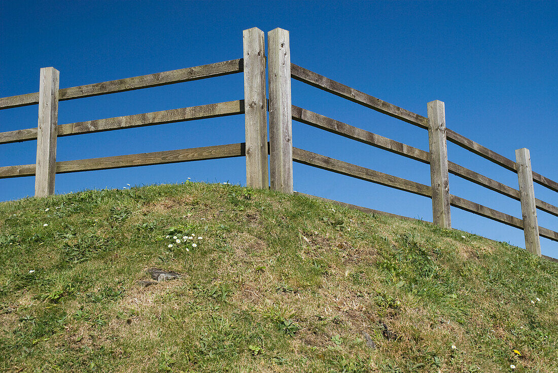 Fence On Top Of Hill