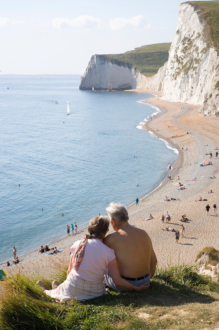 Landzunge mit Blick auf Durdle Door