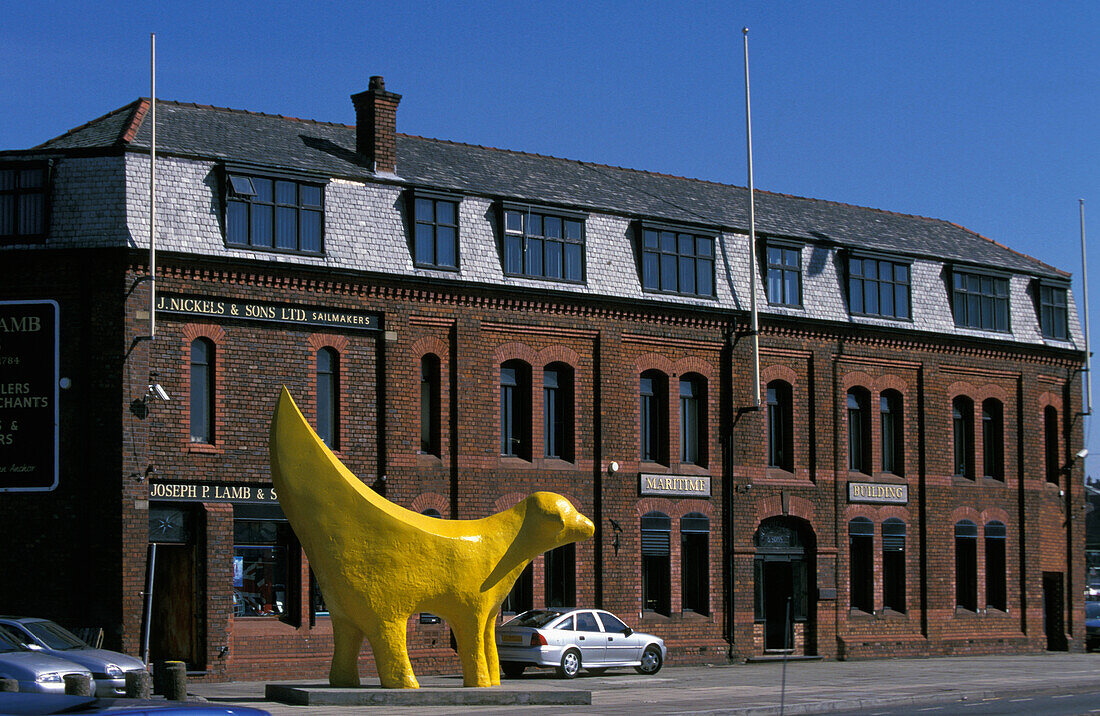 Modern Sculpture Near The Waterfront