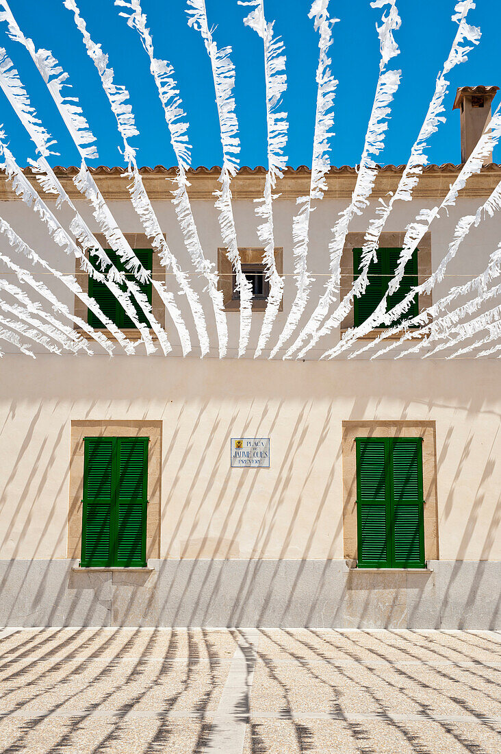 Decorated Street In Alcudia, Mallorca, Balearic Islands, Spain