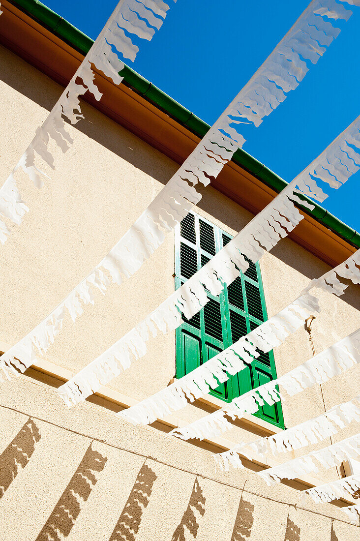 Decorated Street In Alcudia, Mallorca, Balearic Islands, Spain