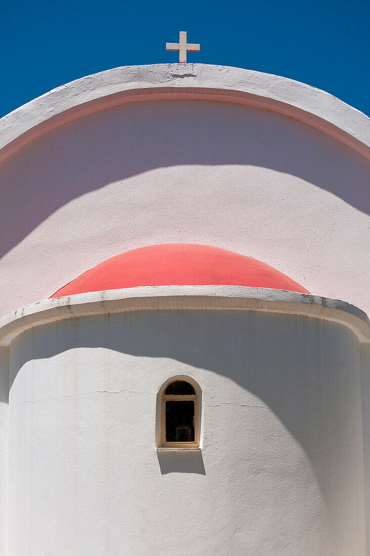 Greece, Detail of Small Church Between Limnes and Houmeriakos Village; Crete
