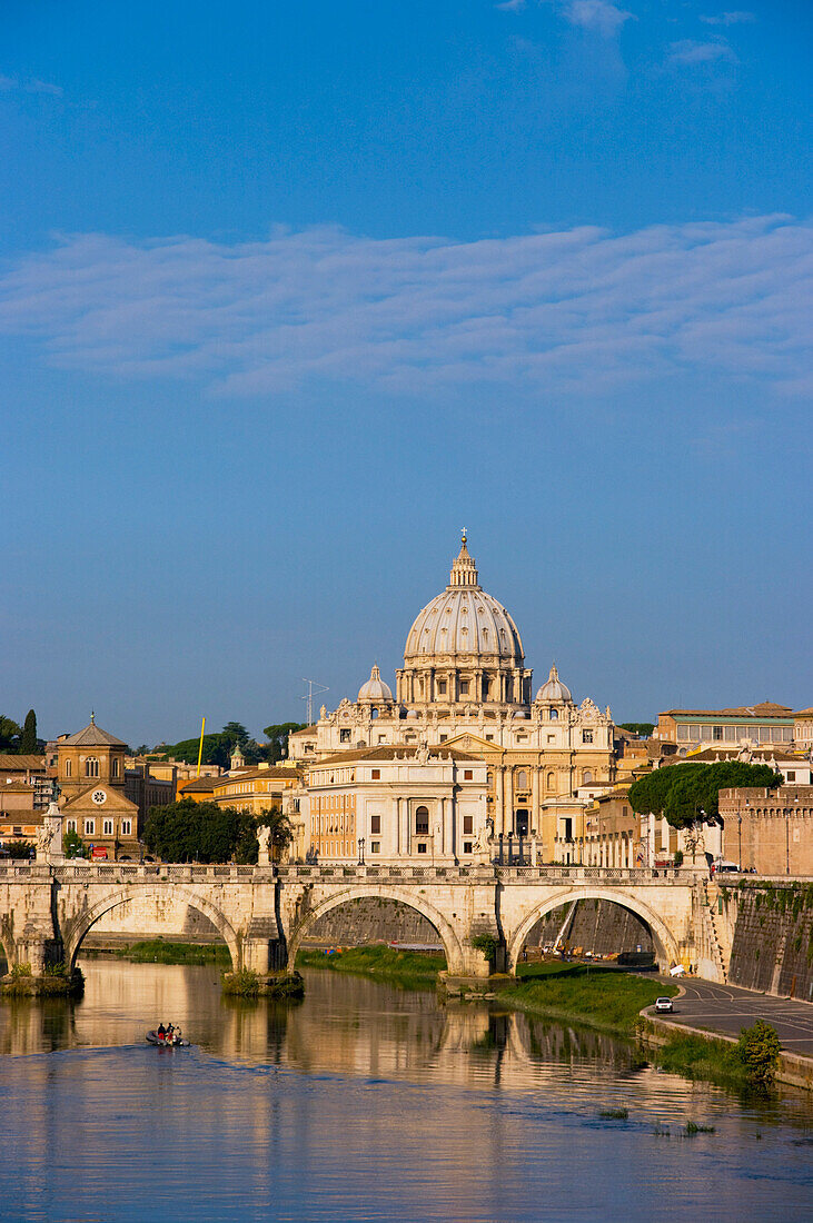 Vatikan und Fluss Tiber, Rom, Italien