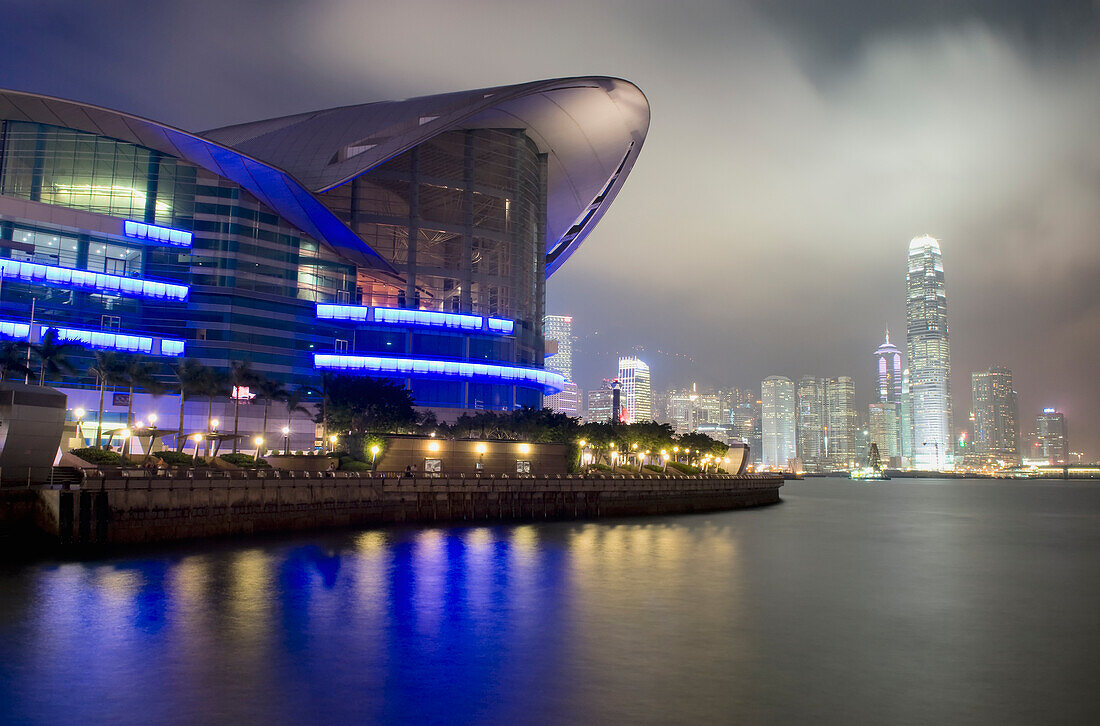 National Convention Center At Night, Long Exposure