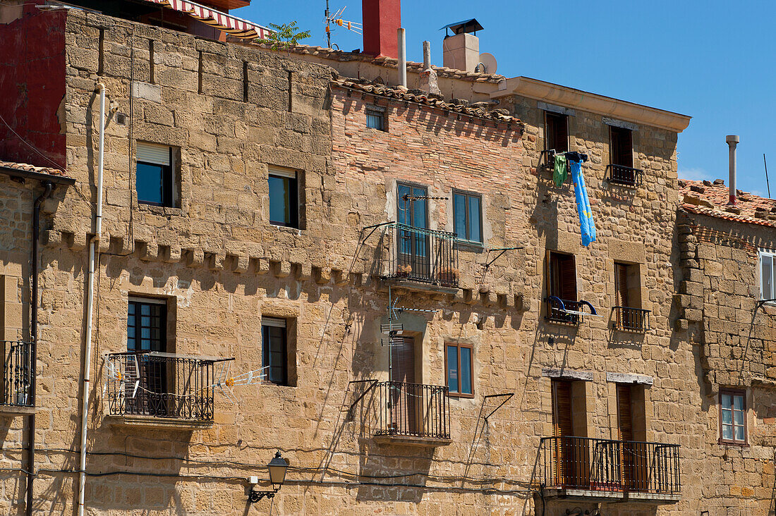 Medieval Facade In Laguardia, Basque Country, Spain