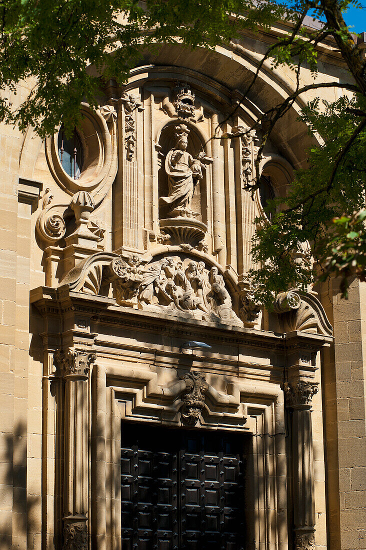 Kirche Santa Maria De Los Reyes in Laguardia, Baskenland, Spanien