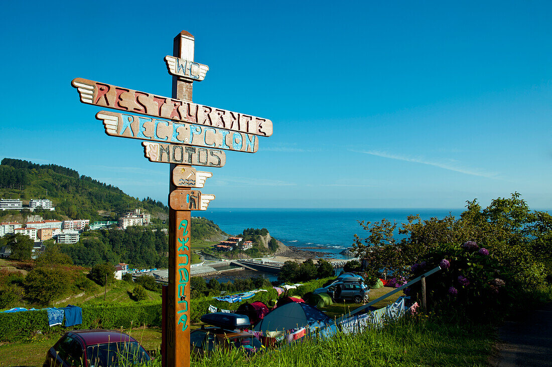 Campingplatz In Mutriku, Baskenland, Spanien