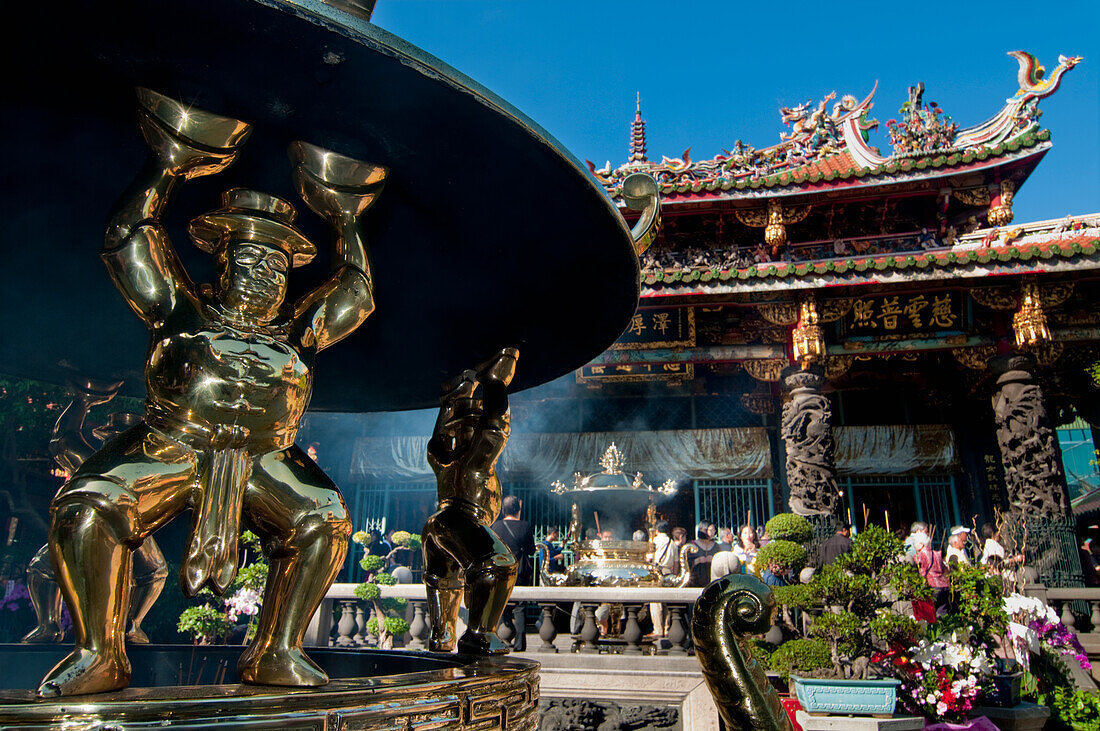 Longshan Temple At Taipei, Taiwan, Asia