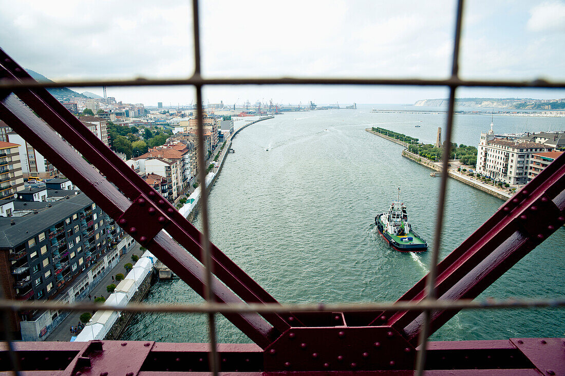 Puente De Vizcaya, First Shuttle Bridge, Between Portugalete And Getxo, Basque Country, Spain