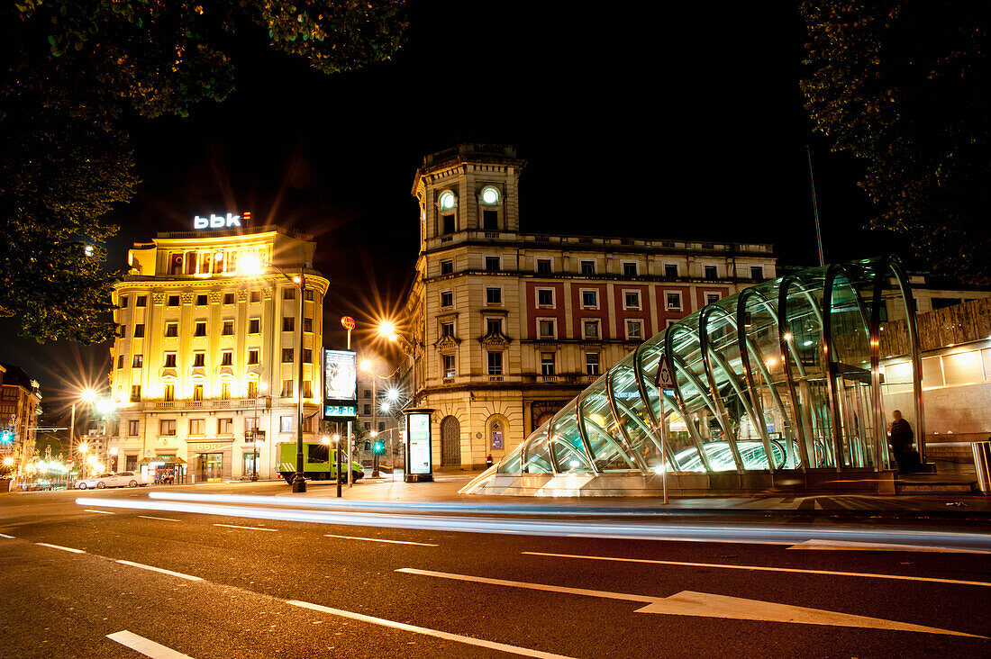 Underground Entrance Known As Fosteritos, Bilbao, Basque Country, Spain