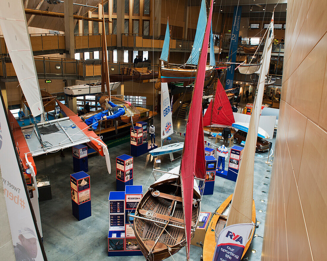United Kingdom, England, Cornwall, National Maritime Museum; Falmouth, Boat exhibits