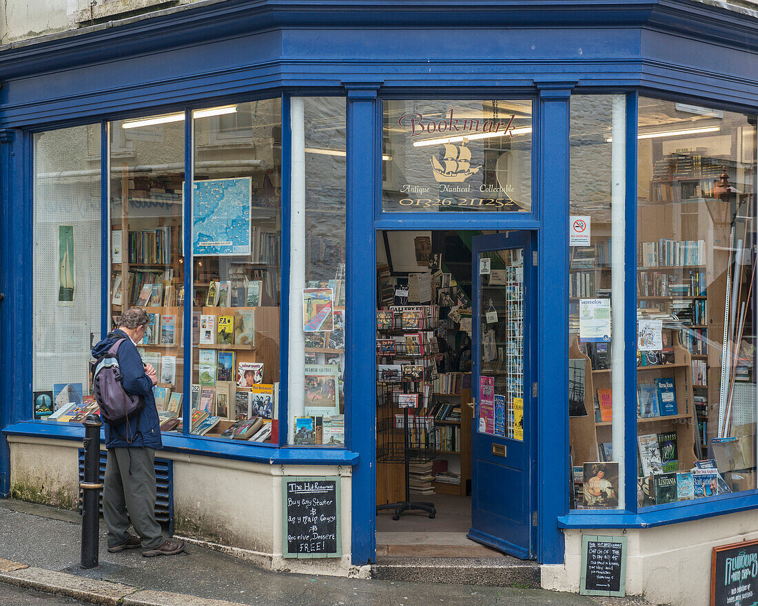 United Kingdom, England, Cornwall, Bookshop; Falmouth