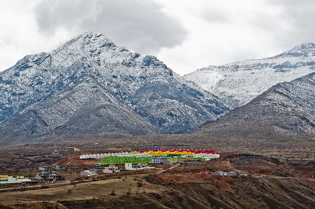 Neue Stadtentwicklung im Zagros-Gebirge im nördlichen Irakisch-Kurdistan, Irak