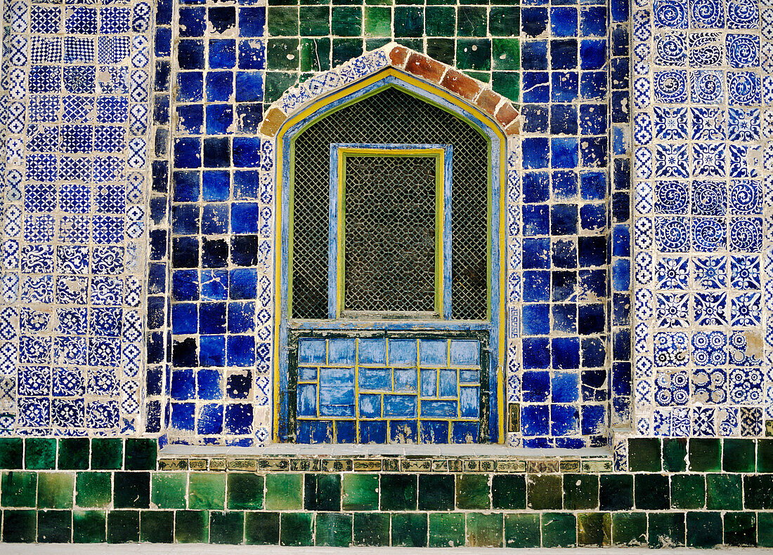 Detail Of The Window Of The Fragrant Concubine Tomb, Kashgar, Xinjiang, China.
